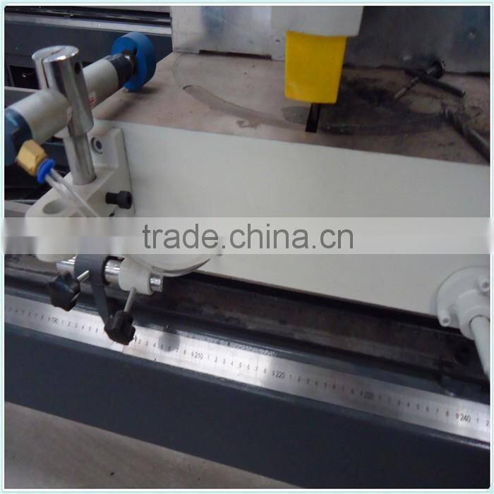 High quality plastic window profile cutting machine with two head