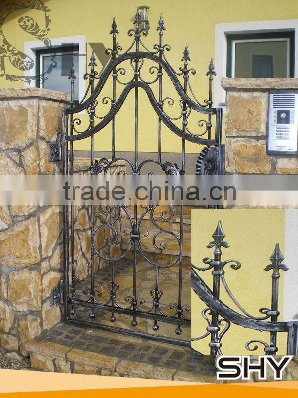 Metal wrought iron beautiful decoration door