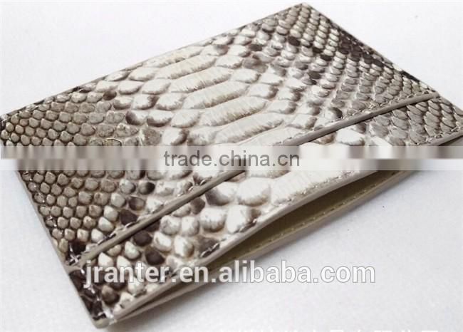 Genuine python leather credit card holder/ID card holder for promotion