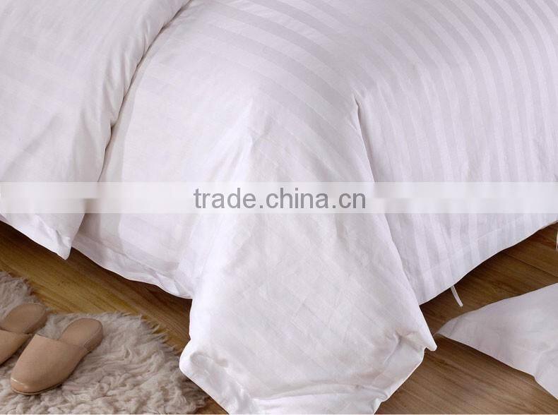 100% Cotton Sateen Stripe Hotel Bedding Set,Duvet Cover Set
