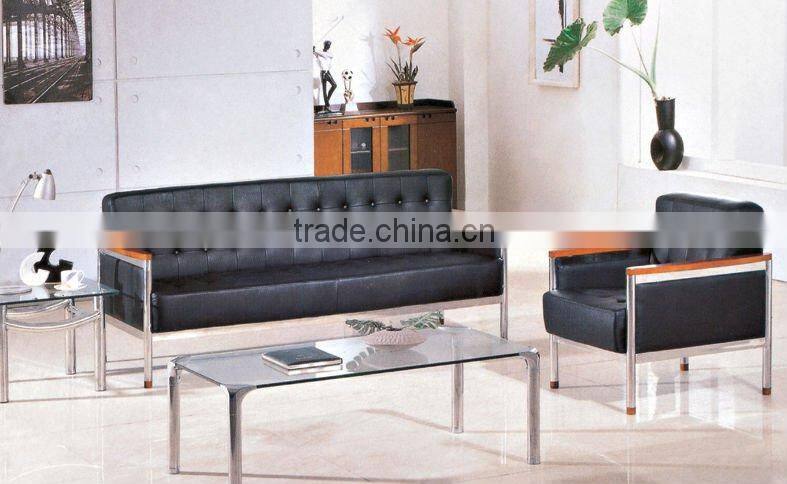 leather reception sofa