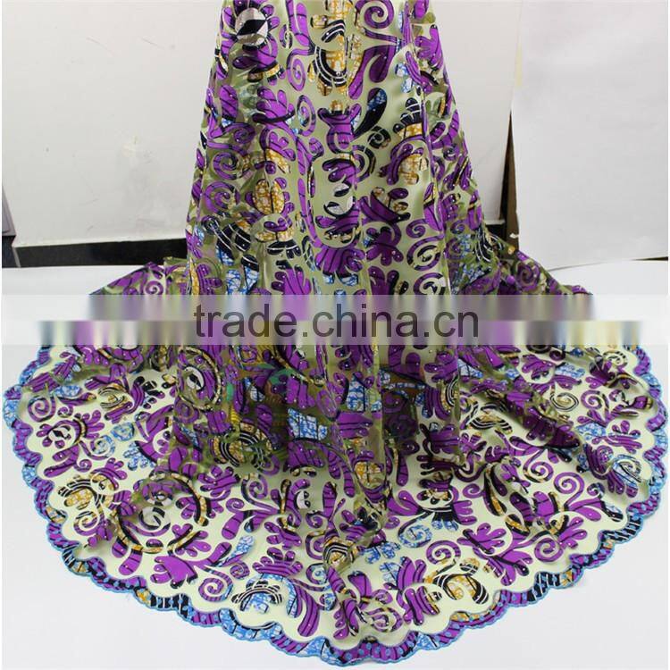 African prints wax french lace dress lace fabric with stones