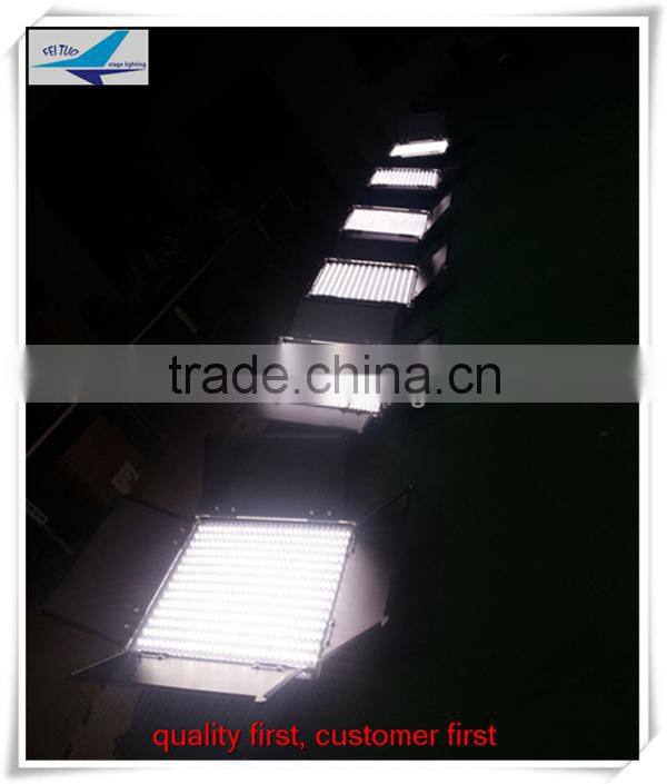 Warm & cool white background 896pcs pannel led theater stage light/led studio light