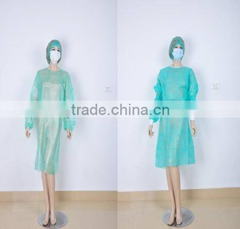 hospital white isolation gown