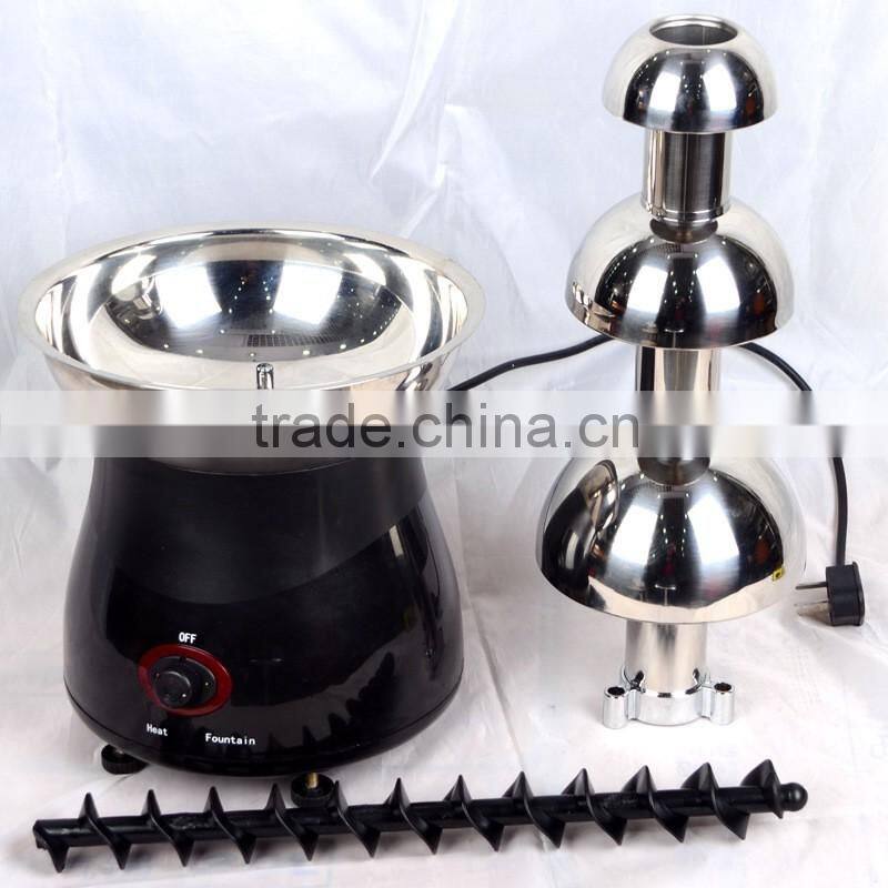 wholesale home 110v/220v chocolate fountain 3 tiers stainless steel best mini home chocolate fountain