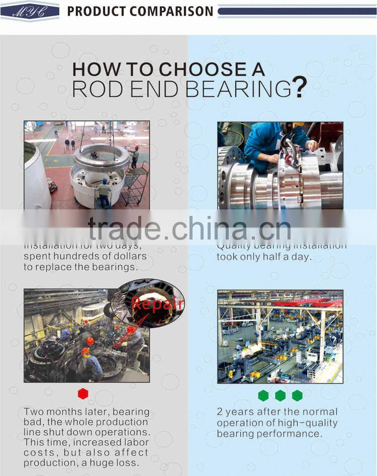 straight rod ball joint rod end bearing with left