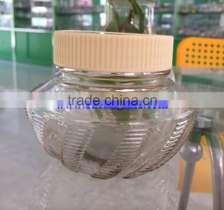 Mini glass spices powder jar with cork