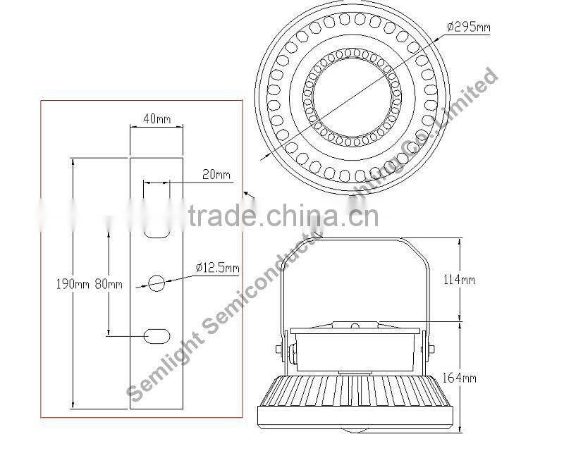 TUV CE RoHS IEC Approved Explosion Proof 80W LED Recessed Canopy Light