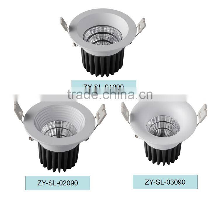 Commercial kitchen light fixture / Led downlight with 120mm cut out / Super bright cob led ceiling light fixture