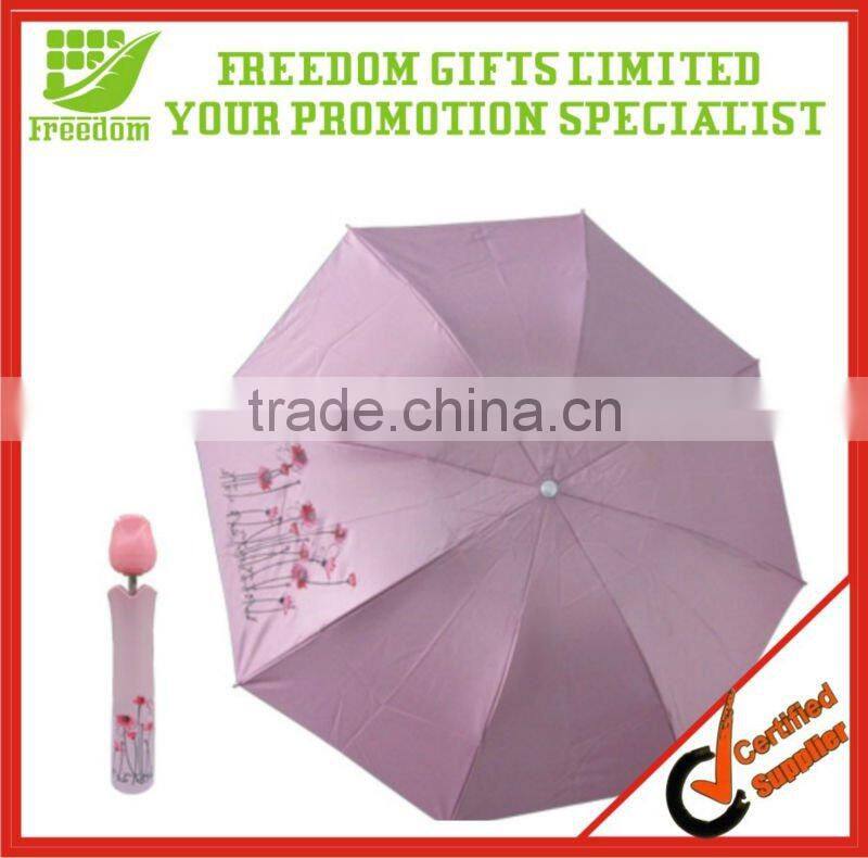 Plastic Promotion Customized Rose Bottle Umbrella