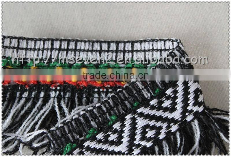 Wholesale curtain tassel fringe trimming webbing, 6.0cm fabric trims and tassels