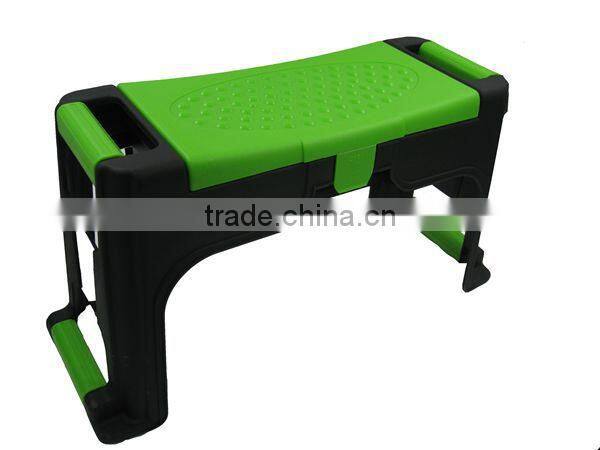 Garden Lawn Yard Easy Kneeler Seat Bench with Tool Storage & Cushion