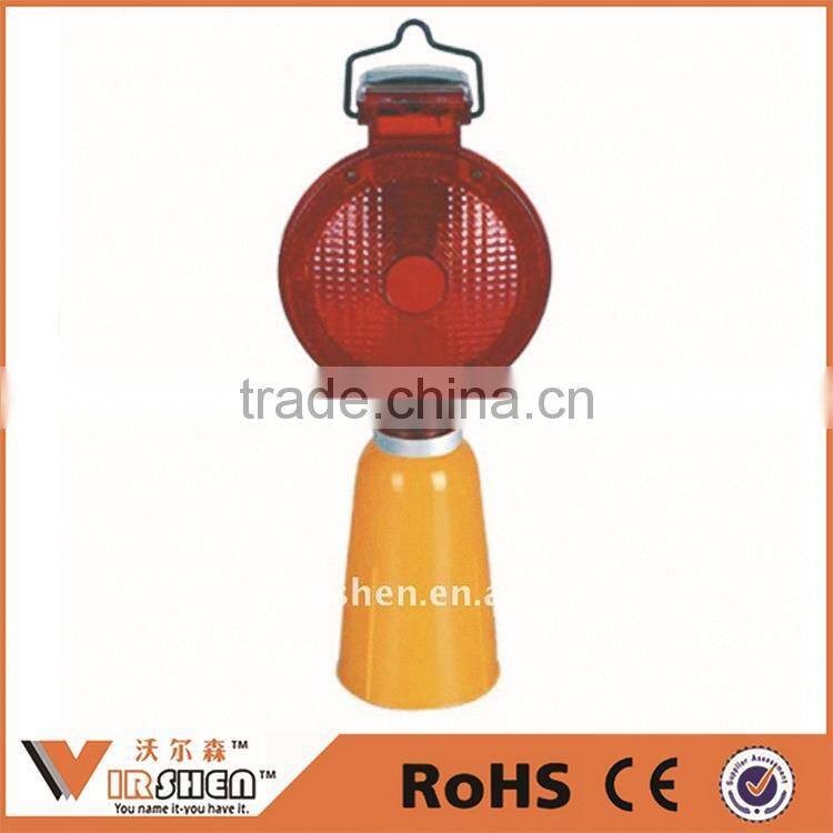 Traffic safety flashing yellow solar revolving warning light Construction vehicles solar power led warning light