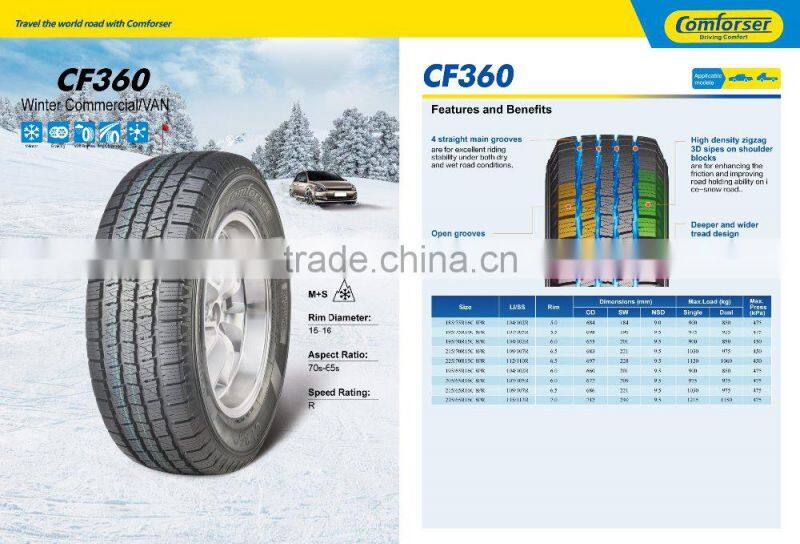 new VAN tyre brand comforser commercial used tire manufacturer China