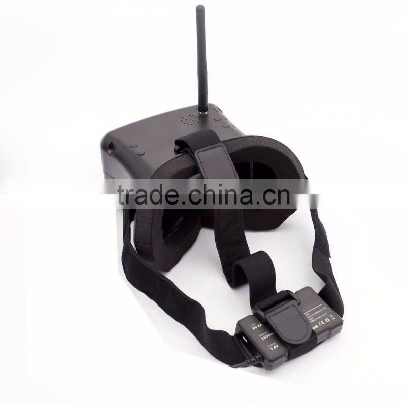 5.8G 40CH HD Glasses 4.3 Inch With 7.4V 1650mAh Battery RC-007 AIO RC FPV Video Goggles