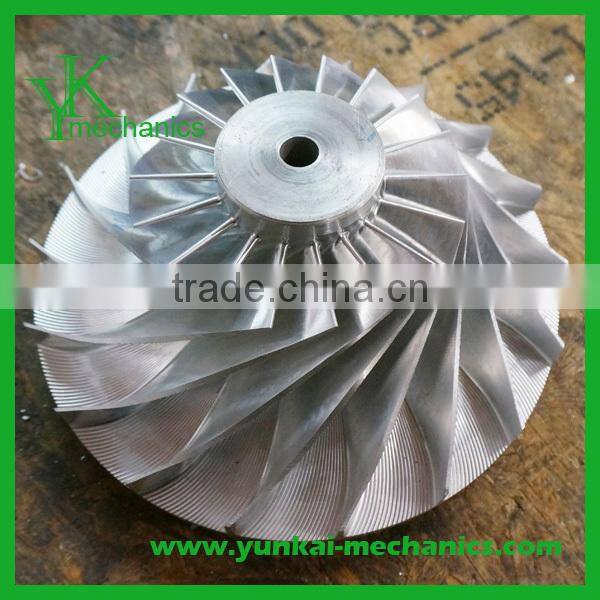 Turbine blow impeller, stainless steel precision blower impeller