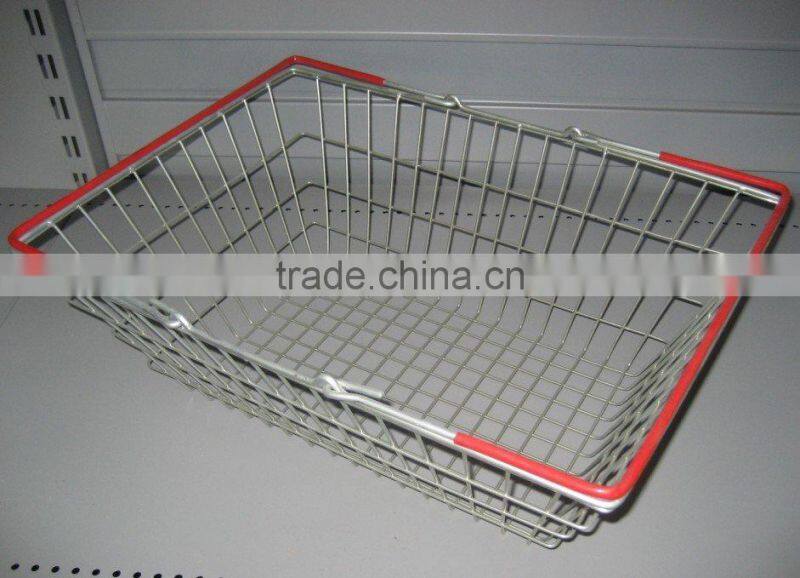 high quality supermarket wire steel basket