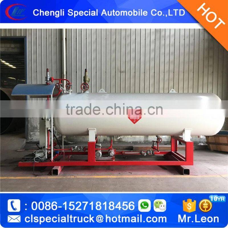 2.5Ton mini LPG filling tank 5m3 LPG refilling plant home cylinders bottling filling plant