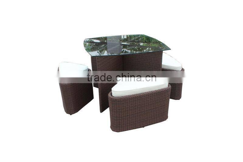Well design rattan dining furniture CF788T