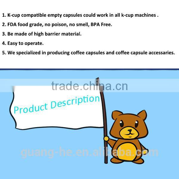 Wholesale keurig k-cup with filter for ground coffee