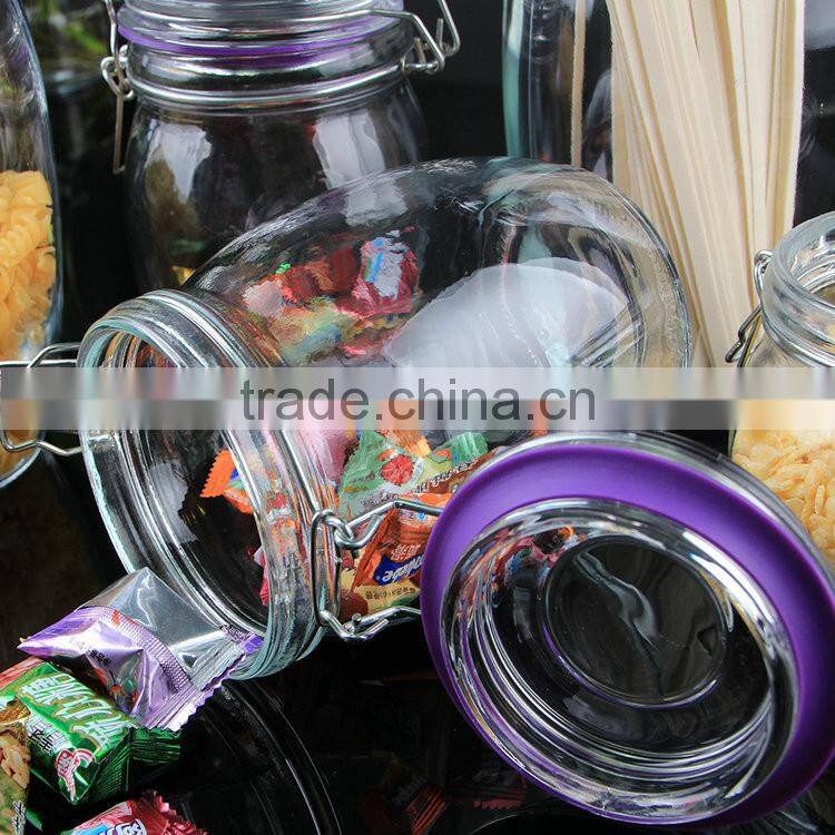 Excellent quality low price 490ml,600ml Cheap price glass containers with lids