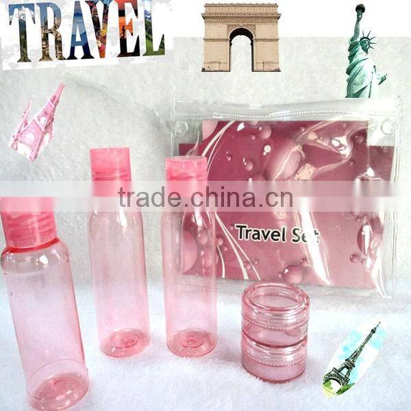 New arrival cosmetic brand fashion travel bottle set for women