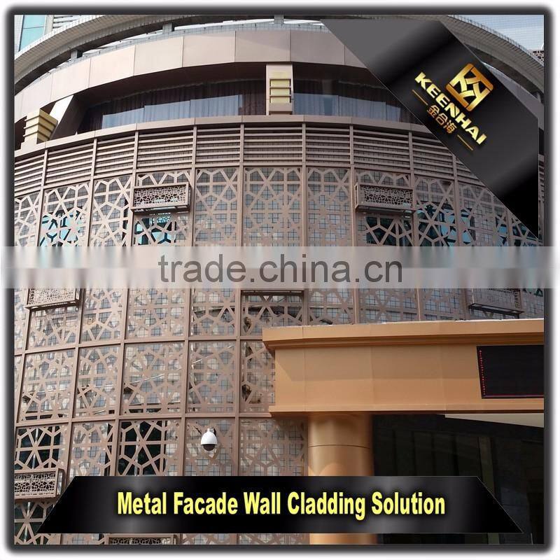 Exterior Decorative Alucobond Aluminium Perforated Wall Cladding Panel