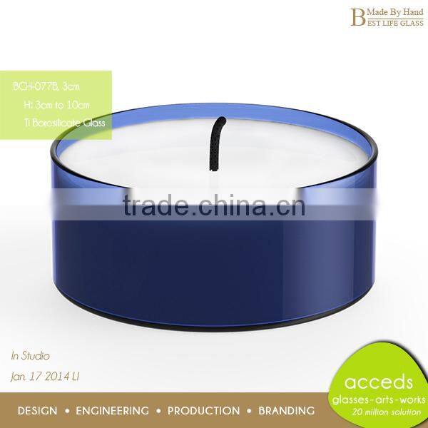 OEM/ODM Cheap Novelty Borosilicate Glass Tea Light Candle Holder