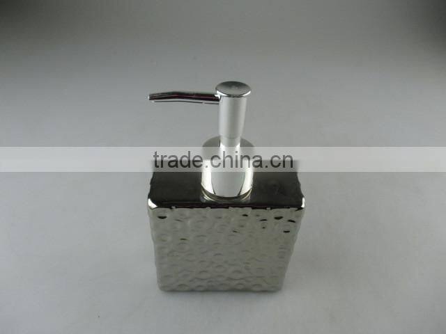 stocked ceramics silver color bath jar with mordern design