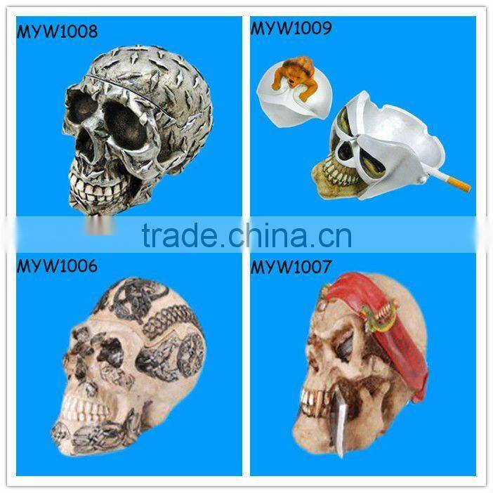 lion helmet design gifts cheap resin skull handmade ash trays