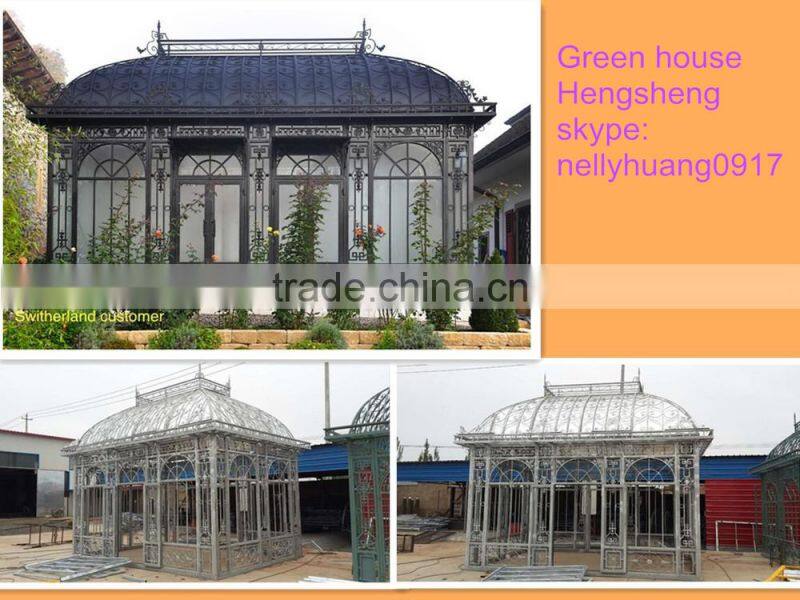 China supplier victorian greenhouse glass garden greenhouse for sale