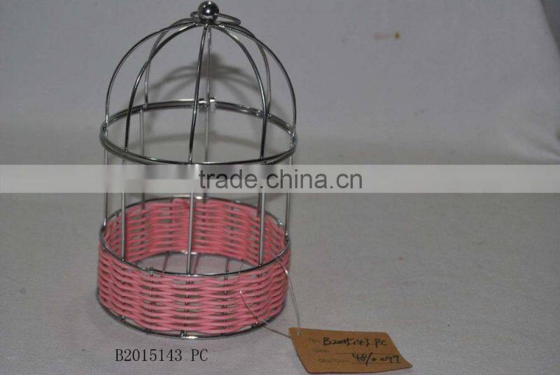 chrome & paper birdcage