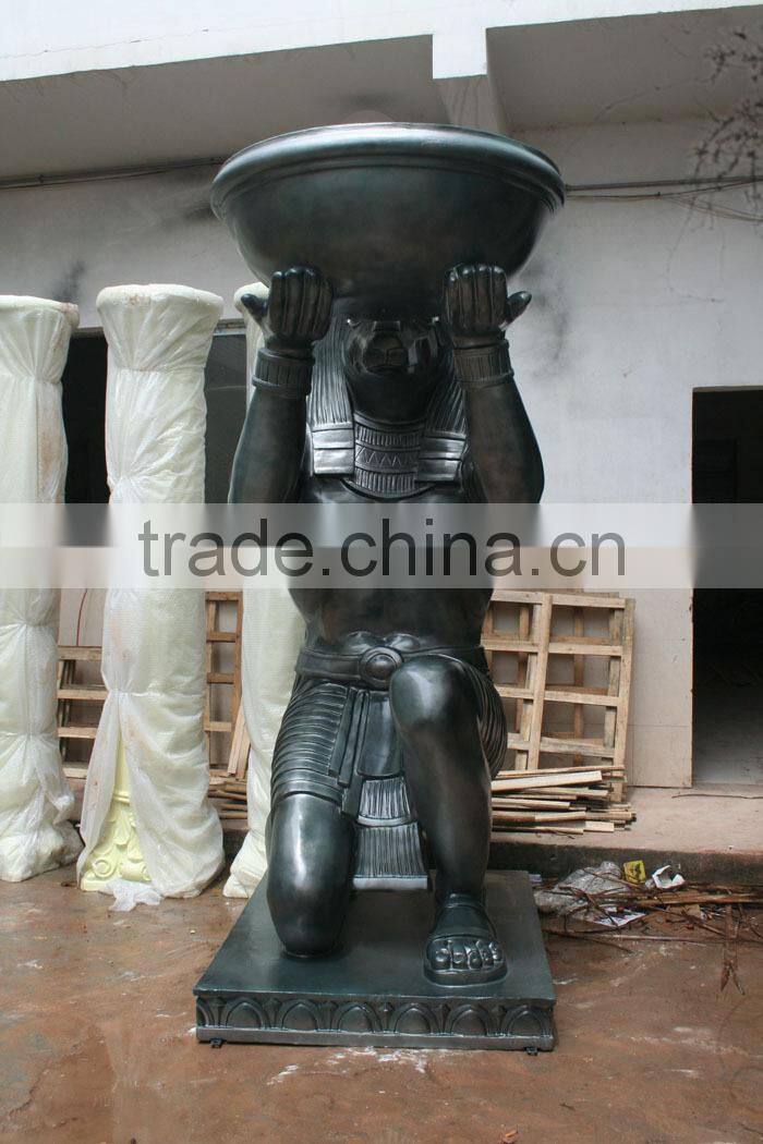 The Egypt style resin fiberglass large Egypt primitive man statue