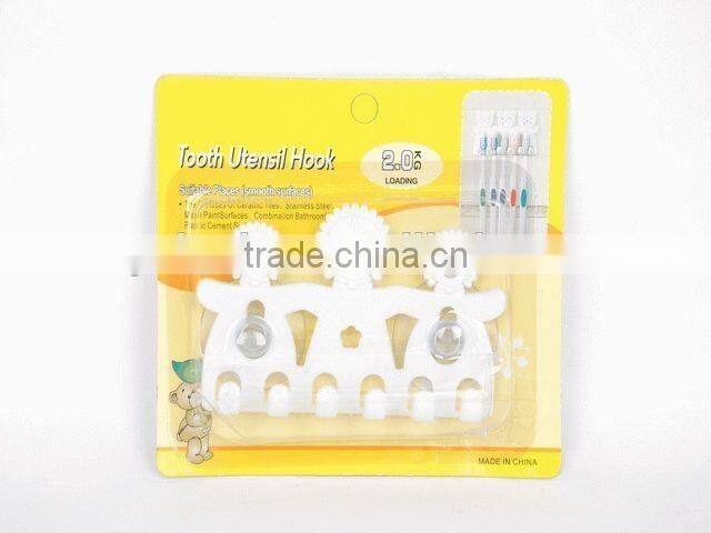 Sucker type Human shaped plastic toothbrush holder plastic bathroom accessories