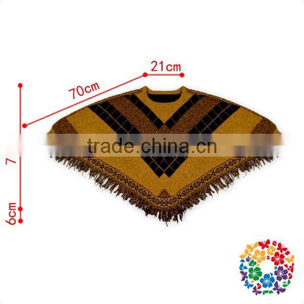 Tight Cuff Dolman Sleeve Sweater Shirts Brown Top Ladies Shawl