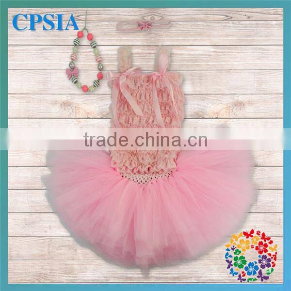 Red Christmas Baby Clothing Lace Top & Skirt & headband & Necklace Set Wholesale Children's Boutique Clothing