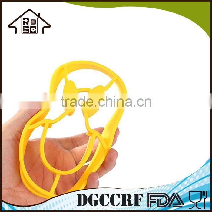 FDA Approved Silicone Egg Pancake Ring,Smile Shape Silicone Fried Egg Mold
