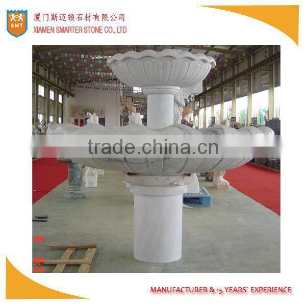 Black big stone water fountain for outdoor