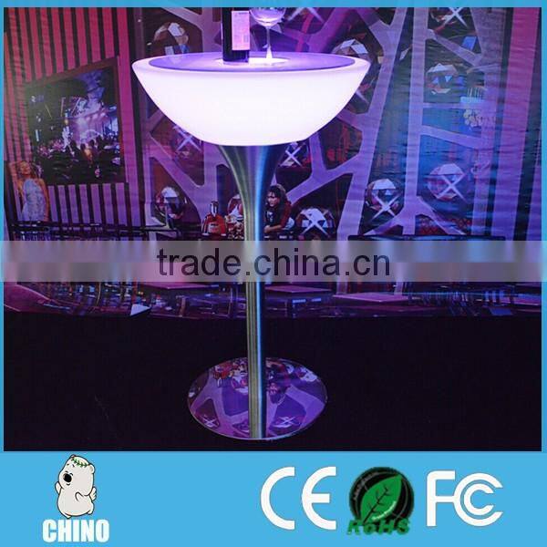 Modern Glowing Rechargeable Nightclub LED Bar table