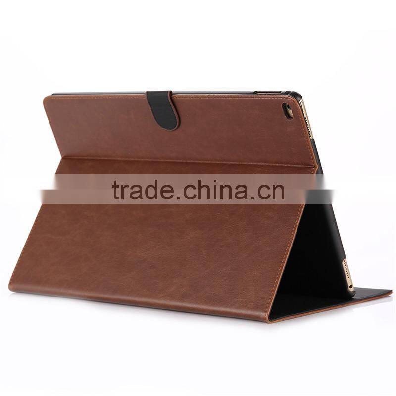 High quality crazy-horse PU card bumper/pocket cell phone case for Ipad PRO