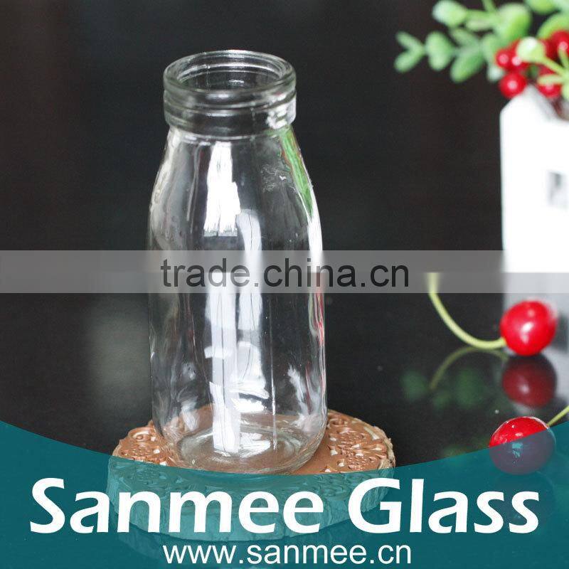 Supplies Brand Name Glassware 263ml Transparent Glass Bottle Wholesale