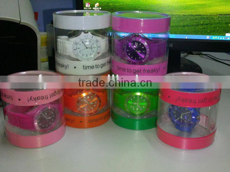 Silicone promotion watch with custom design