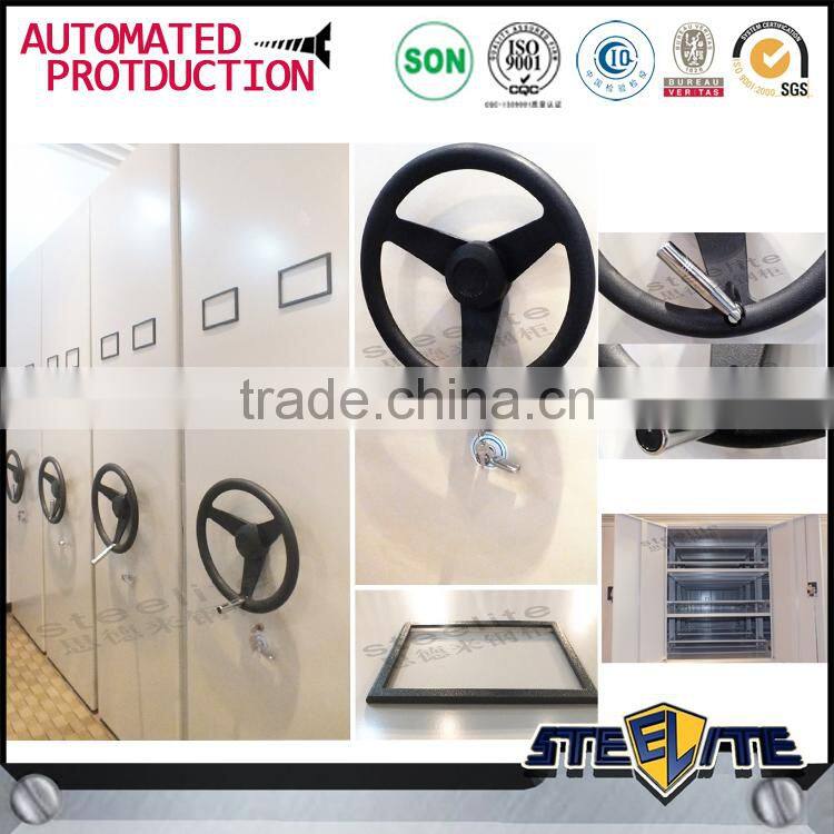 School Furniture Powder Coating University Library Bookcase on Wheels