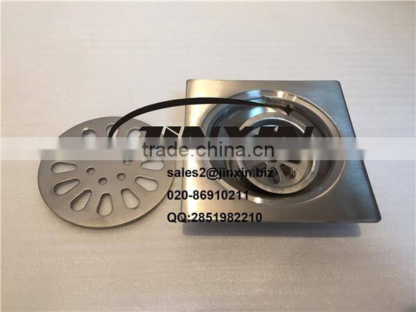 stainless steel cover floor drain for bathroom and kitchen