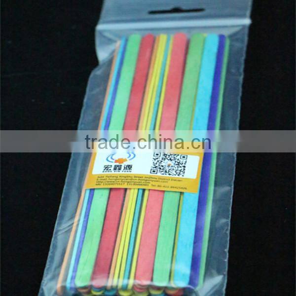 wooden colorful craft stick