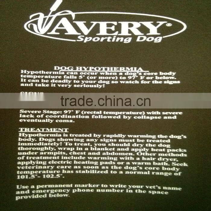 2013 Waterproof Neoprene Pet Clothes for Dogs/SBR dog vest