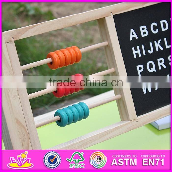 2016 new design double-sided children wooden adjustable drawing board W12B103