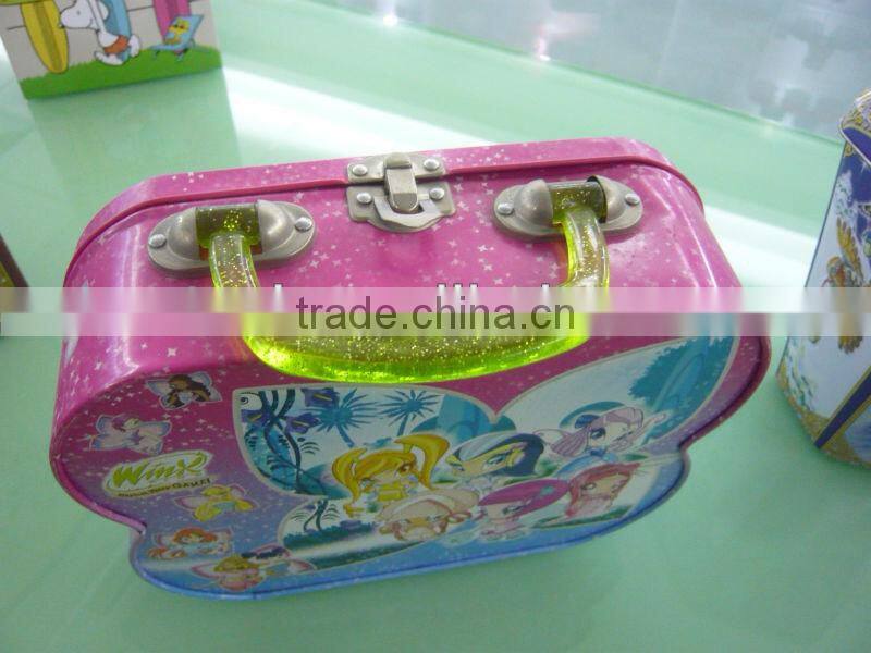 tin lunch box with lock