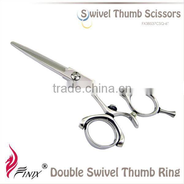 Ergonomic Swivel Thumb Rings Hair Thinning Scissors