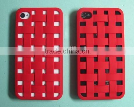 Knit lines hollow out mobile phone hard case for iphone